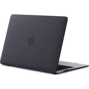 Tech-Protect Hoes voor de MacBook Air 13 A1932/A2179, ultradunne gladde harde schaal, beschermhoes, Snap Case SmartShell voor Apple MacBook Air 13 2018-2020, mat zwart