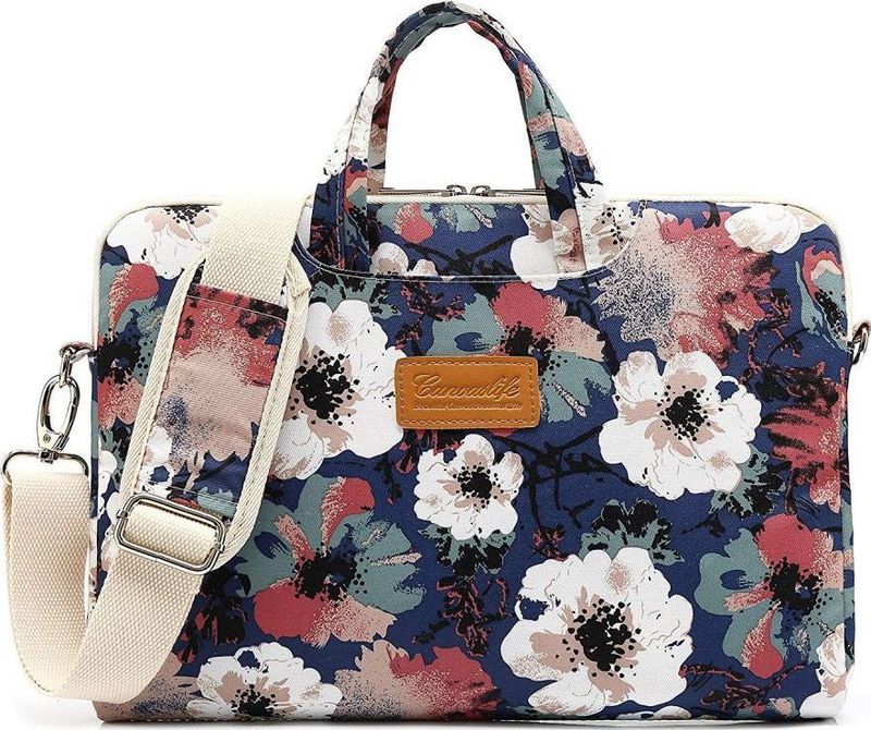 Canvaslife Laptoptas - 15-16 - Blauw Camellia