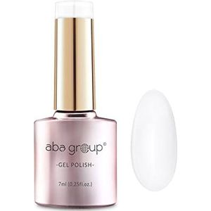 Aba Group Hybride lak zwart wit 7 ml, hybride nagellak UV LED nagellak, hybride manicure soak off nagellak, kleurlak voor kleurintensieve vingernagels, zuinig en duurzaam (101)