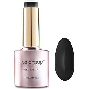 Aba Group Hybride lak zwart wit 7 ml, hybride nagellak UV LED nagellak, hybride manicure soak off nail polish, kleurlak voor kleurintensieve vingernagels, efficiënt en duurzaam nagellak (102)