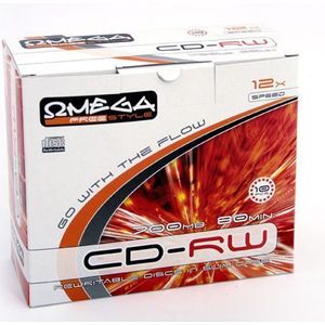 OMEGA CD-RW 700 MB 12x 10 stuks (56242)