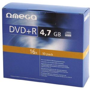 OMEGA DVD+R 4.7 GB 16x 10 stuks (56823)