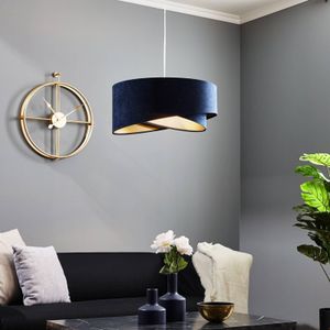 Maco Design Vivien hanglamp, tweekleurig, blauw/goud