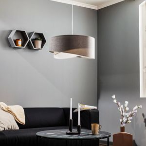 Maco Design Vivien hanglamp driekleur grijs/wit/zilver