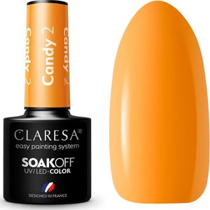 Claresa - SoakOff UV/LED - Nagellak - Candy - 5 gr