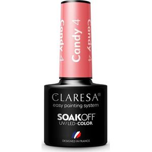 Claresa - Soak Off UV/LED Candy - Hybrid Lak - 4 - 5g