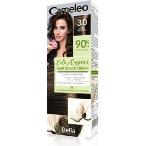 Delia Cosmetics Cameleo Color Essence Haarkleuring in Tube Tint 3.0 Dark Brown 75 gr