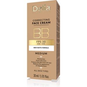 Delia Cosmetics - BB Getinte Gezichtscrème - SPF 30 - Tint Medium - 30 ml
