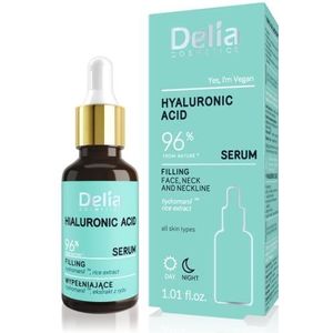Delia Cosmetics Hyaluronic Acid Vullende Serum voor Gezicht, Hals en Decolleté 30 ml