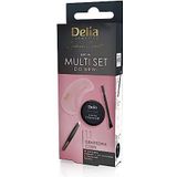 Delia Cosmetics - Multiset wenkbrauwen - Grafietzwart - Wenkbrauwtang - Wenkbrauwzalf - Stencil - Wenkbrauwvorm - Langdurige formule