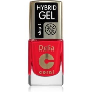 Delia Cosmetics Coral Hybrid Gel Gel Nagellak zonder UV/LED Lamp Tint 119 11 ml