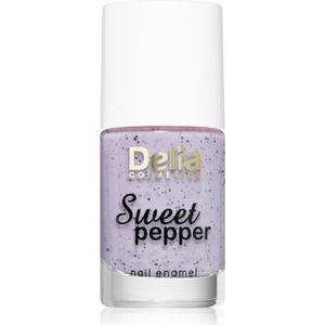 Delia Cosmetics - Sweet Pepper Black Particles - Nagellak - Lavender - 11 ml