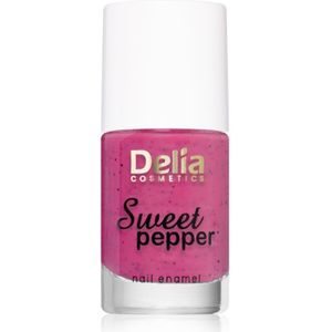 Delia Cosmetics Sweet Pepper Black Particles Nagellak Tint 08 Berry 11 ml