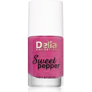 Delia Cosmetics - Sweet Pepper Black Particles - Nagellak - Berry - 11 ml