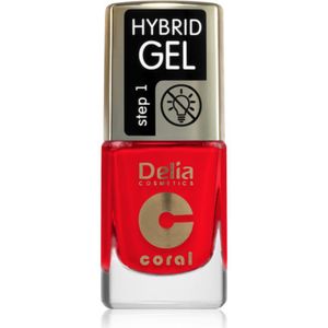 Delia Cosmetics Coral Hybrid Gel Gel Nagellak zonder UV/LED Lamp Tint 125 11 ml