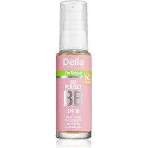 Delia Cosmetics BB So Perfect Matterende BB Crème met Hydraterende Werking Tint 02 Medium 30 ml