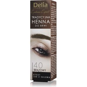 Delia Cosmetics Henna Wenkbrauwverf Tint 4.0 Brown 2 g + 2 ml