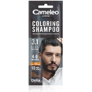 Cameleo Men - Kleurende Shampoo - Zeer Donker Bruin - 15 ml