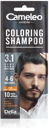 Cameleo Men - Kleurende Shampoo - Zeer Donker Bruin - 15 ml