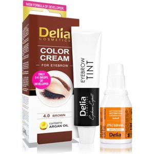 Delia Cosmetics - Argan Oil - Wenkbrauwverf - Bruin - 15 ml