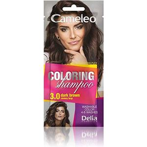 Cameleo - Kleurshampoo - Dark Brown - 40 ml - Zonder Ammoniak