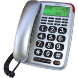 Datel LJ-290 Zilveren bureautelefoon, Telefoon, Zilver