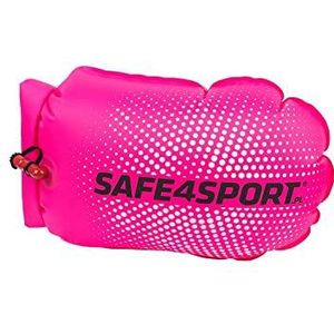 SAFE4SPORT PerfectSwimmer+ Pink - opblaasbare veiligheidsring om te zwemmen - roze zwemring met zak voor voorwerpen