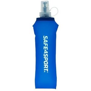 SAFE4SPORT Soft Flask 500 ml blauw - opvouwbare bidon - zachte TPU bidon - zachte sportfles