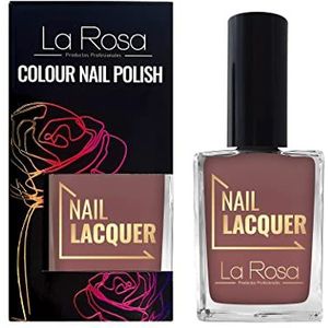 LaRosa Nagellak - Energieke kleur met de juiste dekking - Duurzame formule - Goede consistentie - Gemakkelijk aan te brengen met goed gevormde borstel - Beige 15 ml