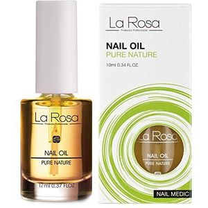 LaRosa NAGELRIEMOLIE met Zoete Amandel, Argan en Jojoba – Hydraterend en Voedend met Vitamine E en Lotus Extract – Vegan en 93,6% Natuurlijk – 10 ml