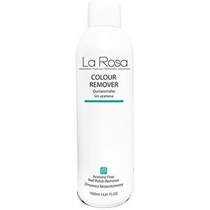 LaRosa Nagellakremover zonder Aceton 1000ml – Acetonvrije Nagellak Remover – COLOUR REMOVER LIQUID – Milde en Effectieve Verwijderaar voor Nagellak