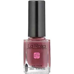 La Rosa - Nagellak 10 ml - nr. 122 - Venetiaans roze, donkerroze met een nuance van bruin