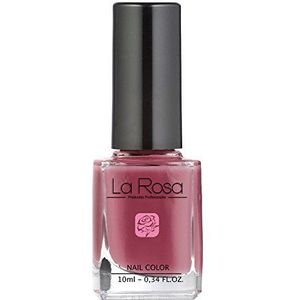 La Rosa - Nagellak 10 ml - nr. 123 - karmozijnrood, gedempt roze