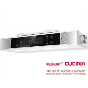 Ferguson Regent Cucina - Bluetooth Keukenradio met Timer - Wit