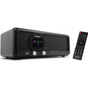 REGENT - i351s - Internetradio - Zwart - DAB+ - Bluetooth - Dubbel Alarm