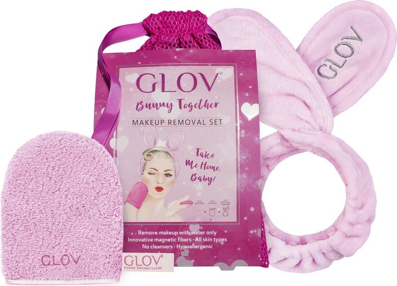 GLOV - Bunny Together - Persoonlijke Verzorgingsset - Pastelroze - 1 st