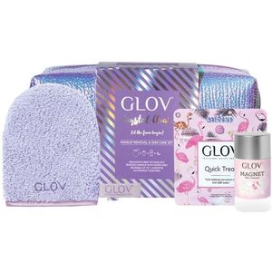 GLOV Aanbiedingen Geschenkset Cadeauset Basic Makeup Remover Very Berry 1 pce. + Quick Treat Very Berry 1 pce. Magnet Fiber Cleanser 40 g + Bag 1 pce.