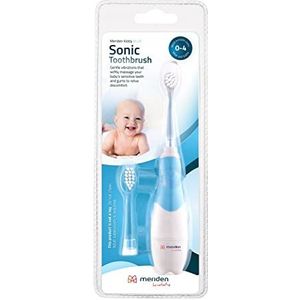 Meriden Kiddy Sonische tandenborstel voor kinderen van 1-4 jaar, pinguïn elektrische tandenborstel, pinguïn vorm (blauw)