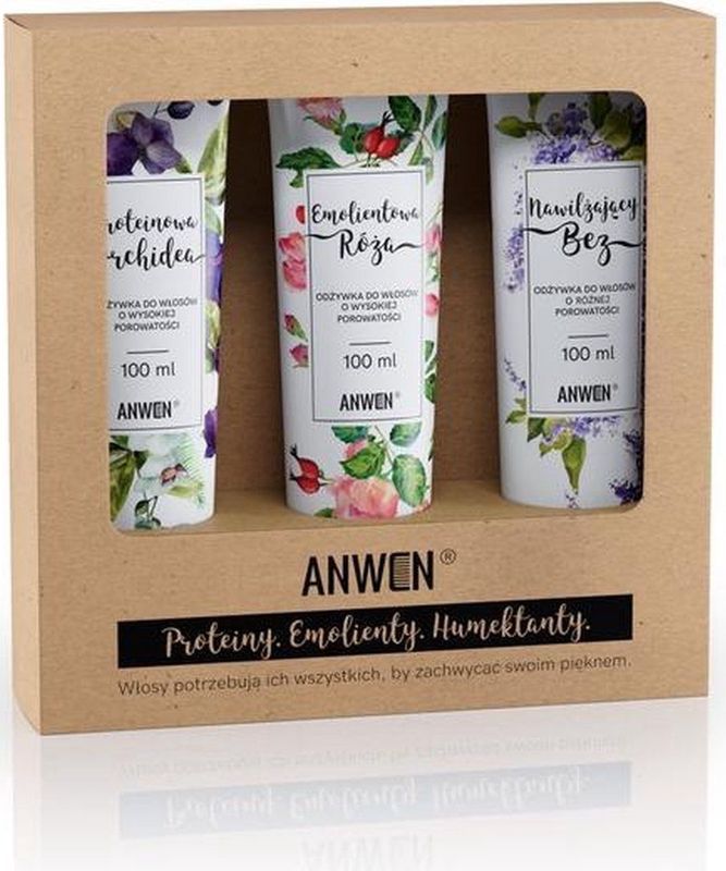 Anwen Set van 3 Conditioners voor Hoge Porositeit - 3 x 100 ml - Haarverzorging