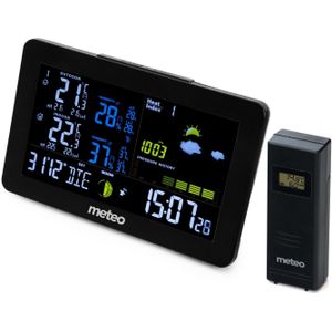 Weerstation - 12,5x20,5x3,2 cm - LCD VA Display - zwart