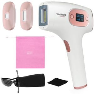 WEBBER S7 - ontharingsapparaat - IPL apparaat met koelfunctie - roze wit