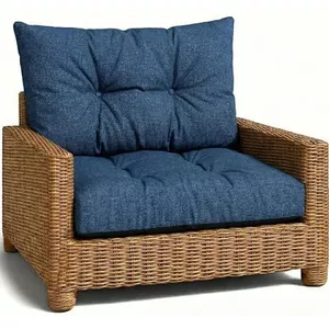 Tuinkussen voor tuinmeubelen, zachte bekleding, kussen voor polyrotan/rotan meubels, stoelen 70 x 70 x 42 cm rood