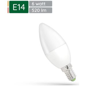 Spectrum - LED Kaarslamp - E14 - 6W - Warm Wit Licht - 520 Lumen