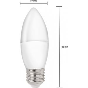 Spectrum - LED kaarslamp - E27 fitting - 4W vervangt 30W - 3000k warm wit licht