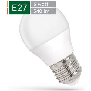 Spectrum - LED Kogellamp - E27 - Neutraal Wit - 6W