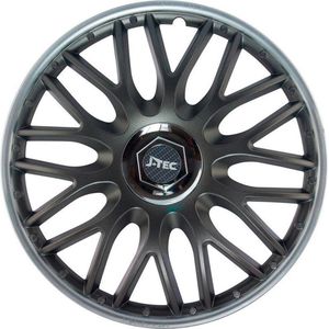 J-Tec Wieldoppen 13 inch Orden SR grijs/zilver - chroom ring