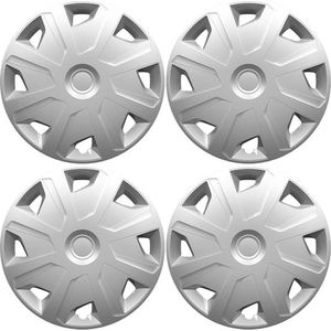 BOLLE wieldoppen set MISTRAL-Van S in ZILVER in 16 inch voor camper, mobile home of bestelwagen. Set a 4 stuks