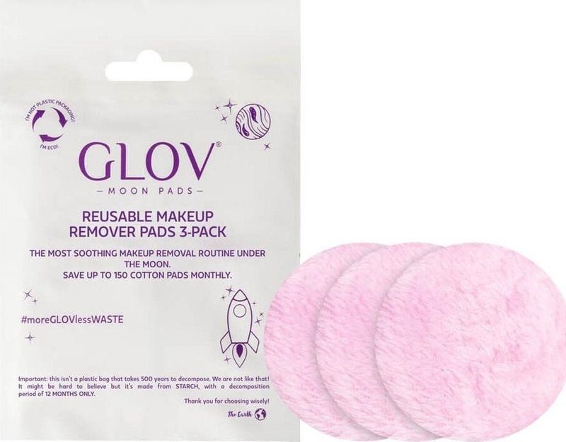 GLOV - Remover Pads - Roze - Herbruikbaar - 3 Stk.