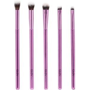 GLOV Eye Makeup Brushes Purple Penselensets 5 stuk