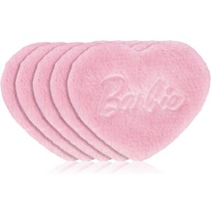 GLOV Barbie Ultrasoft Reusable Pads wasbare make-up-removerpads type Hearts Pink 5 st